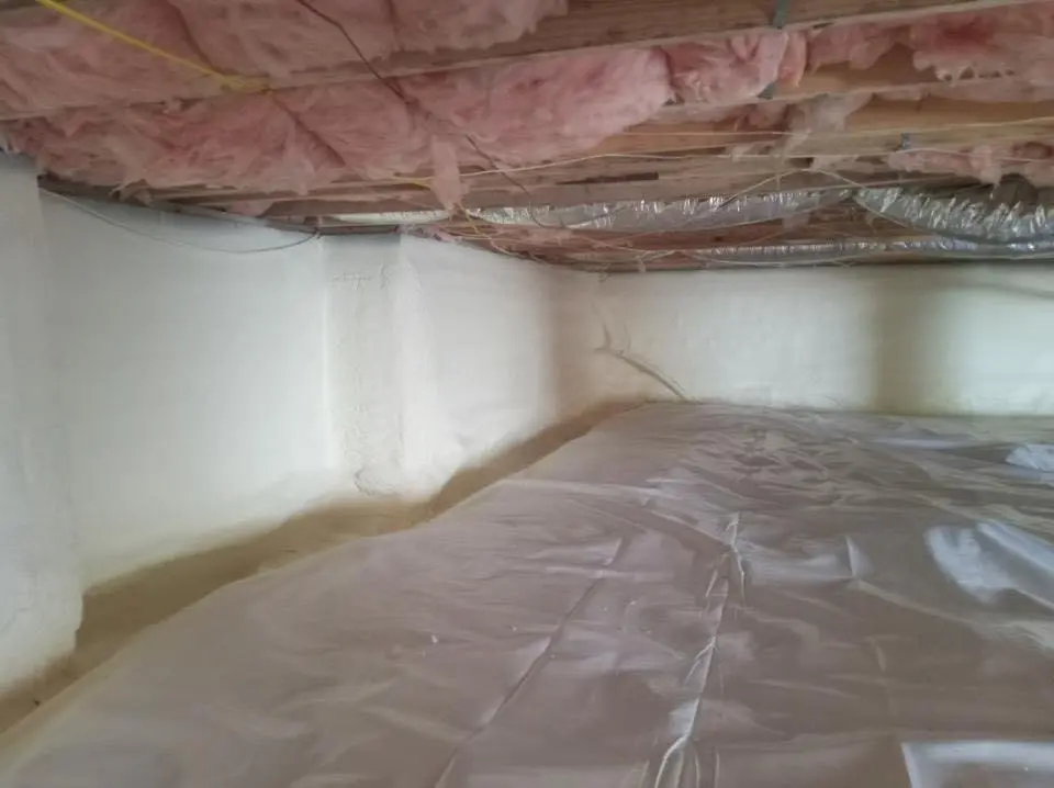 Crawl space encapsulation with closed-cell spray foam for Roof Waterproofing in Cortez